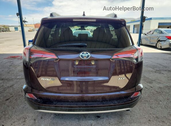 2T3WFREV9JW444041 2018 TOYOTA RAV4 Burgundy უკანა ხედი