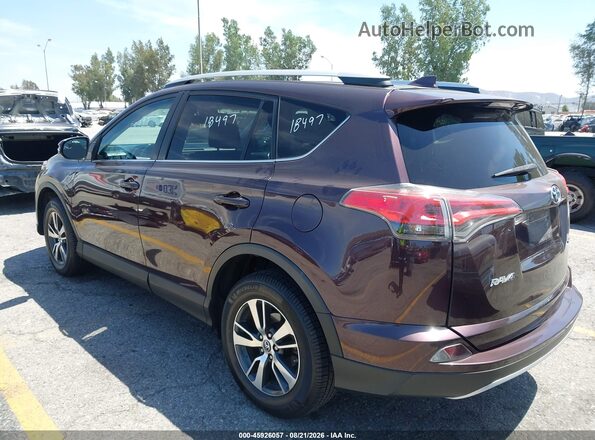 2T3WFREVXGW293400 2016 TOYOTA RAV4 Burgundy უკანა მარცხენა