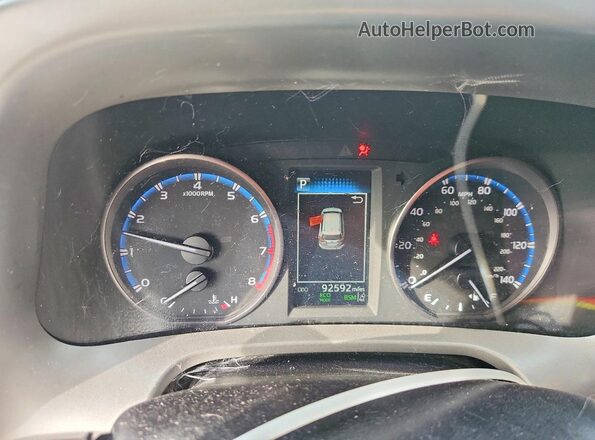 2T3WFREVXHW398858 2017 TOYOTA RAV4 Gray ხელსაწყოთა პანელის ხედი