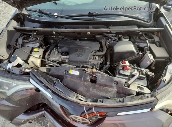 2T3WFREVXHW398858 2017 TOYOTA RAV4 Gray ძრავის განყოფილების ხედი
