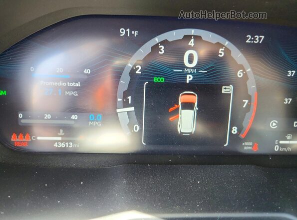 2T3Y1RFV3PW288819 2023 TOYOTA RAV4 Black Սարքավորումների վահանակի տեսք