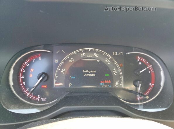 2T3Y1RFV5MC154066 2021 TOYOTA RAV4 Black Vista del cuadro de instrumentos