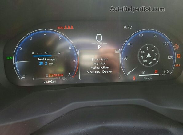 2T3Y1RFV9RW335239 2024 TOYOTA RAV4 Blue Instrument cluster view