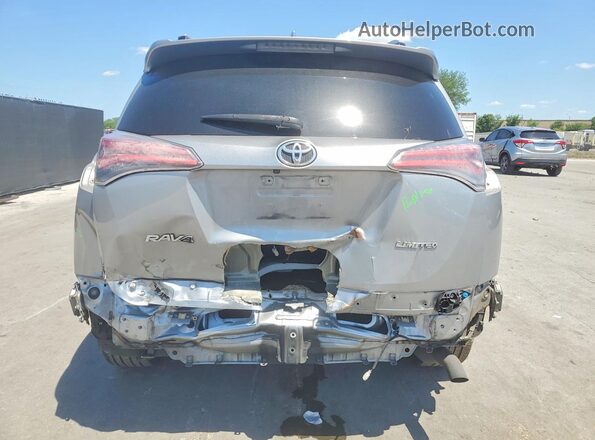 2T3YFREV5GW303727 2016 TOYOTA RAV4 Silver უკანა ხედი