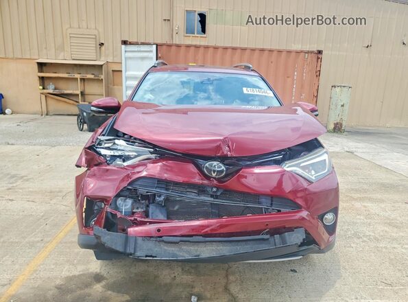2T3YFREV6JW414231 2018 TOYOTA RAV4 Red Vista frontal