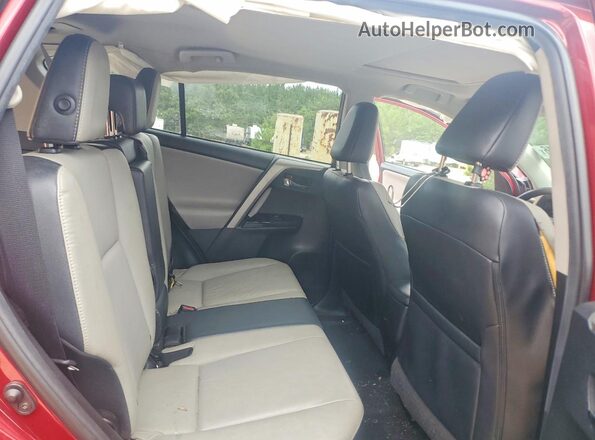 2T3YFREV6JW414231 2018 TOYOTA RAV4 Red Vista de los asientos traseros