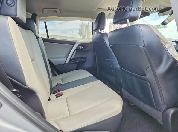 2T3YFREVXGW235392 2016 TOYOTA RAV4 Серебряный Вид задних сидений