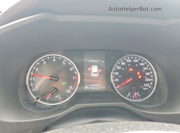 2T3Z1RFV7MC157460 2021 TOYOTA RAV4 White Instrument cluster view