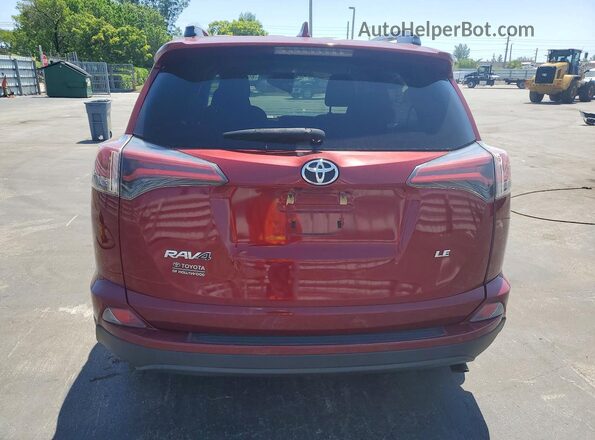 2T3ZFREV1JW496647 2018 TOYOTA RAV4 Red უკანა ხედი