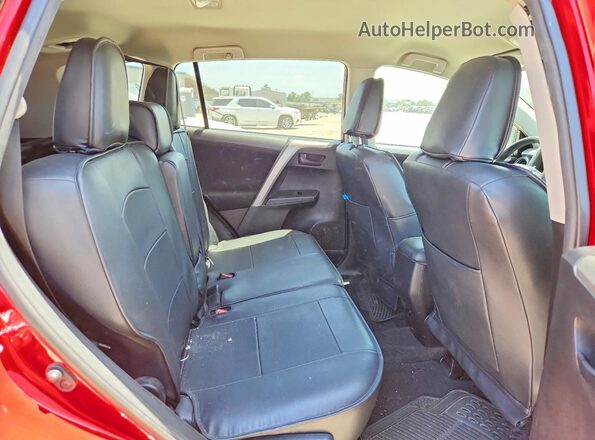 2T3ZFREV2HW350218 2017 TOYOTA RAV4 Red Rear seats view