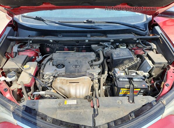 2T3ZFREV2HW350218 2017 TOYOTA RAV4 Red Rear interior view