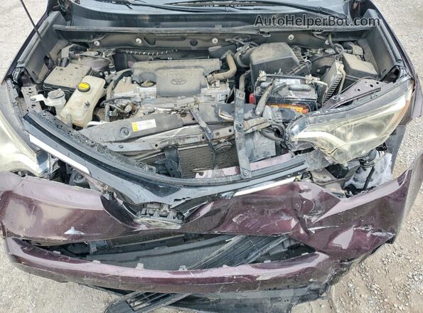 2T3ZFREV2JW484247 2018 TOYOTA RAV4 Burgundy Widok komory silnika