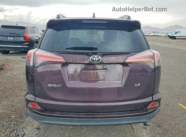2T3ZFREV2JW484247 2018 TOYOTA RAV4 Burgundy Widok z tyłu