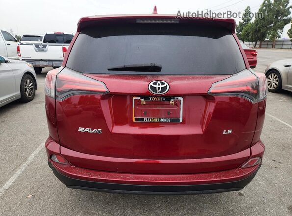 2T3ZFREV2JW494549 2018 TOYOTA RAV4 Maroon უკანა ხედი