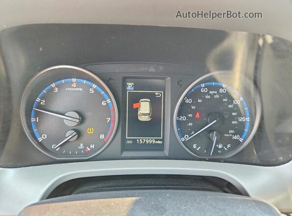 2T3ZFREV3JW445568 2018 TOYOTA RAV4 White Вид щитка приладів