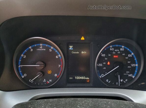 2T3ZFREV4JW508872 2018 TOYOTA RAV4 Blue Instrument cluster view