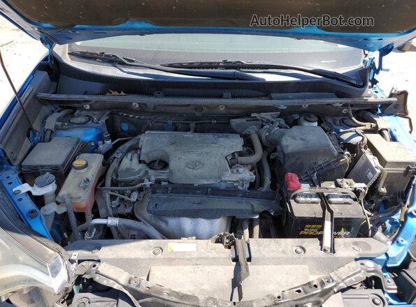 2T3ZFREV4JW508872 2018 TOYOTA RAV4 Blue Engine compartment view