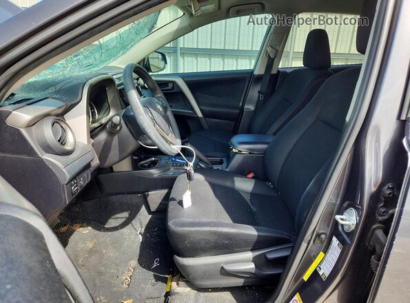 2T3ZFREV5GW235059 2016 TOYOTA RAV4 Gray Widok wnętrza z przodu