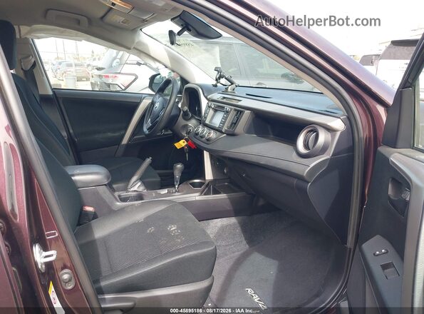 2T3ZFREV6JW519422 2018 TOYOTA RAV4 Burgundy Вид салону спереду