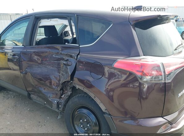 2T3ZFREV6JW519422 2018 TOYOTA RAV4 Burgundy Вид задньої частини салону