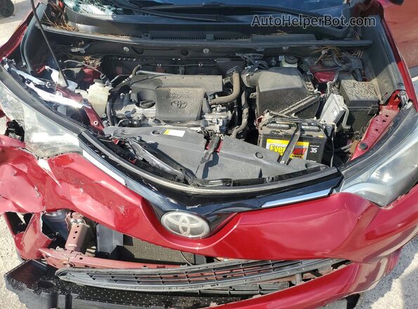 2T3ZFREV7JW424125 2018 TOYOTA RAV4 Red Շարժիչի բաժամունքի տեսք