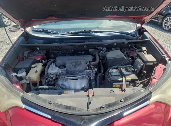 2T3ZFREV7JW448604 2018 TOYOTA RAV4 Red ძრავის განყოფილების ხედი