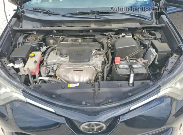 2T3ZFREV7JW497236 2018 TOYOTA RAV4 Black Vista del compartimento del motor