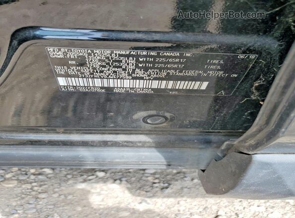 2T3ZFREV9JW477599 2018 TOYOTA RAV4 Black Вид підкапотного простору