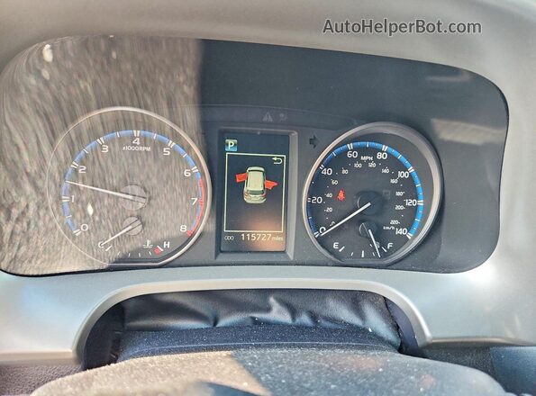 2T3ZFREVXHW369969 2017 TOYOTA RAV4 Blue Vista del cuadro de instrumentos