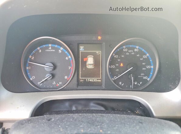 2T3ZFREVXHW402176 2017 TOYOTA RAV4 Black Instrument cluster view