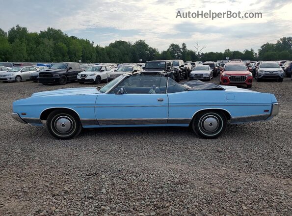 2U61S153262 1972 FORD CONVERTIBL Синий Вид подкапотного пространства