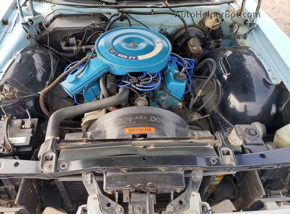 2U61S153262 1972 FORD CONVERTIBL Синий Вид задней части салона