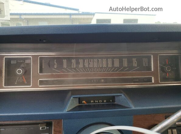 2U61S153262 1972 FORD CONVERTIBL Синий Вид щитка приборов