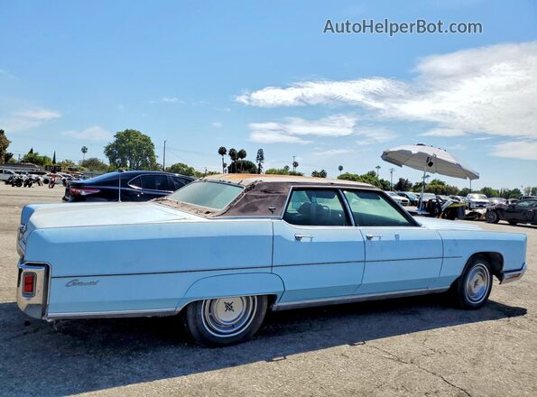 2Y82A823136 1971 LINCOLN CONTINENTA Blue Задня права чверть