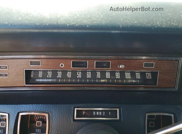 2Y82A823136 1971 LINCOLN CONTINENTA Blue Вид щитка приладів