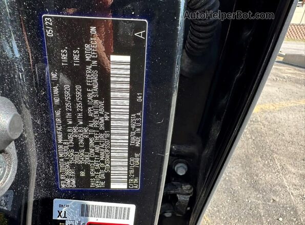 5TDKDRAH3PS507181 2023 TOYOTA HIGHLANDER Black Սալոնի հետևի տեսք