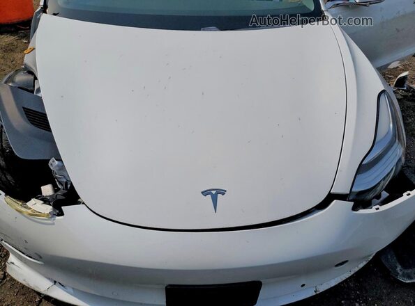 5YJ3E1EA4KF486614 2019 TESLA MODEL 3 White Engine compartment view