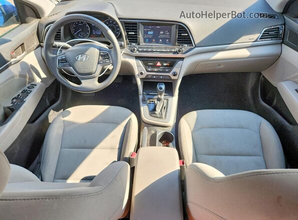 5NPD84LF1HH130238 2017 HYUNDAI ELANTRA Синий Вид щитка приборов
