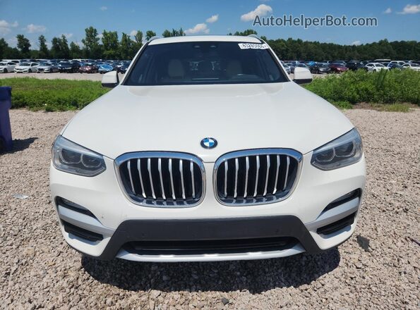 5UXTR7C55KLE94698 2019 BMW X3 White უკანა ხედი