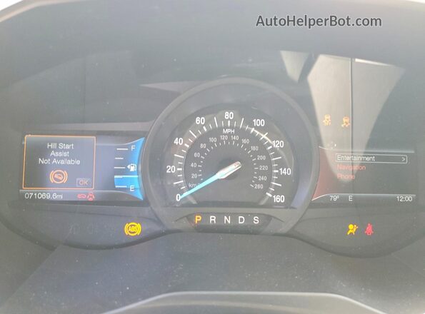 2FMPK3J96JBB10392 2018 FORD EDGE Белый Вид задних сидений
