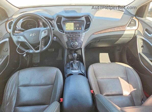 KM8SRDHF3HU182954 2017 HYUNDAI SANTA Silver Vista del cuadro de instrumentos