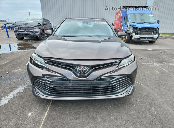 4T1B11HK6JU574237 2018 TOYOTA CAMRY Brown Vista trasera