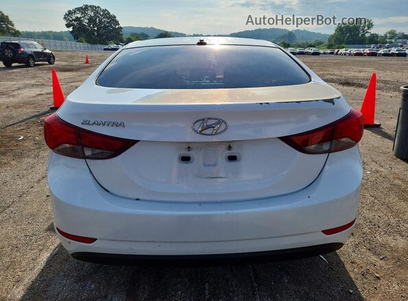 5NPDH4AE3GH739291 2016 HYUNDAI ELANTRA White Widok wnętrza z przodu