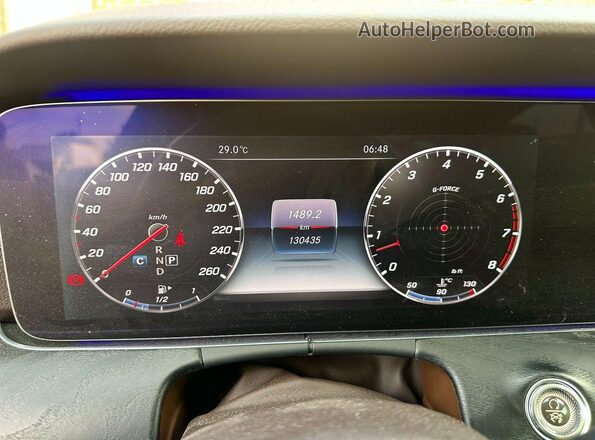 WDDZF6GB4JA353567 2018 MERCEDES-BENZ E-CLASS Зеленый Вид щитка приборов