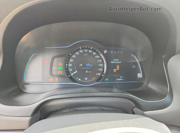 KMHC75LC1HU048327 2017 HYUNDAI IONIQ White Widok tylnych siedzeń