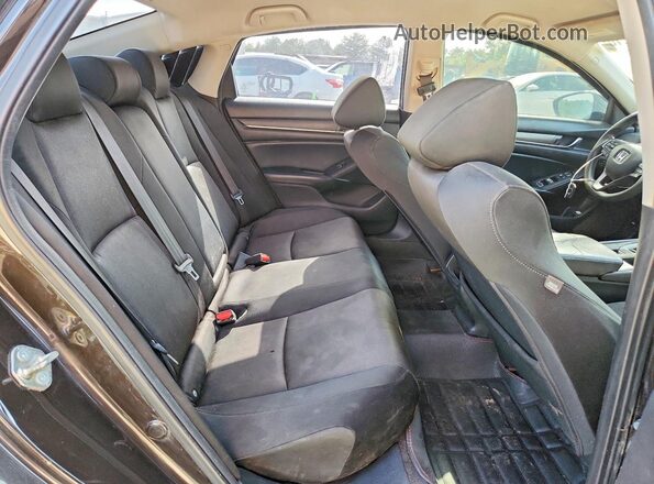 1HGCV1F11JA075601 2018 HONDA ACCORD Brown უკანა სალონის ხედი