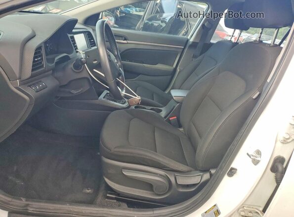 5NPD84LF6KH443230 2019 HYUNDAI ELANTRA White წინა პანელის ხედი