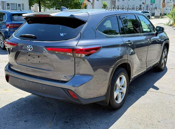 5TDCZRBH3MS091634 2021 TOYOTA HIGHLANDER Gray წინა მარჯვენა