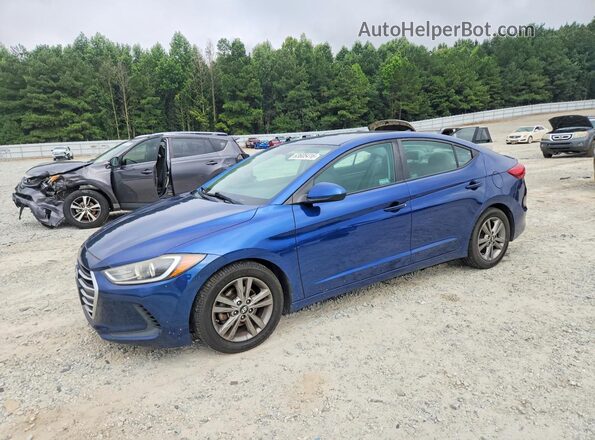 5NPD84LF6HH100992 2017 HYUNDAI ELANTRA Синий Задняя левая четверть