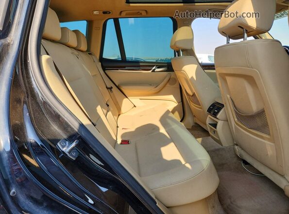 5UXWX9C59G0D67685 2016 BMW X3 Black Widok wnętrza z tyłu